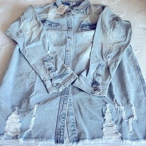 Love Tree Denim Jacket SZ L NWT